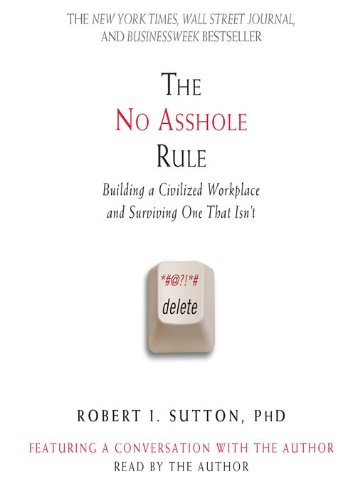 Cover image for The No Asshole Rule